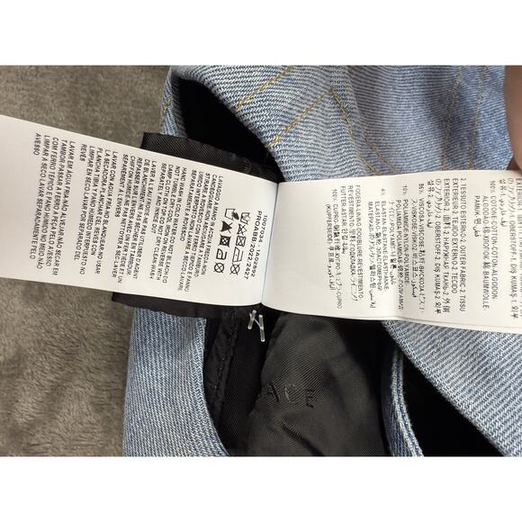 Versace Cropped Denim Jersey Bustier Top Blue Black IT 40 US 4 NWT $1275 - Picture 12 of 16